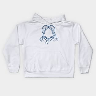 Katara Outline Silhouette Kids Hoodie